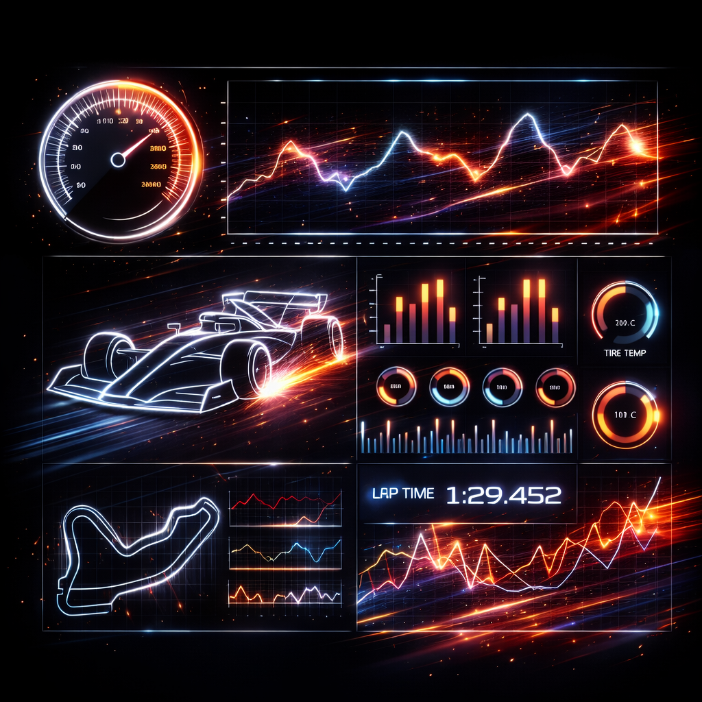 Image of an F1 data dashboard