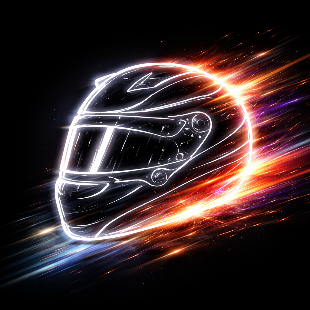 Image of an abstract F1 helmet